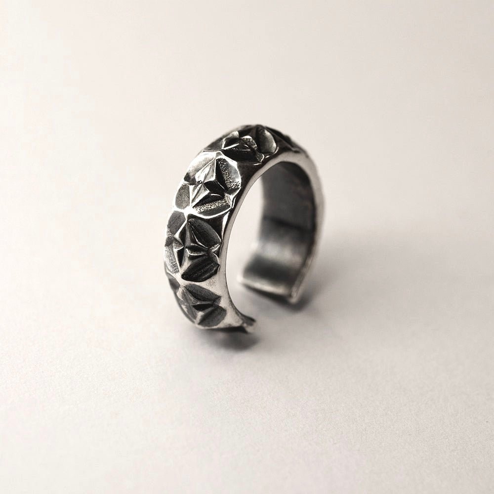 thumbnail image 2 of VOROCO 925 Sterling Silver Ear Cuff – Dragonfly Charm With CZ, Oxidized Silver Finish 2 of 3