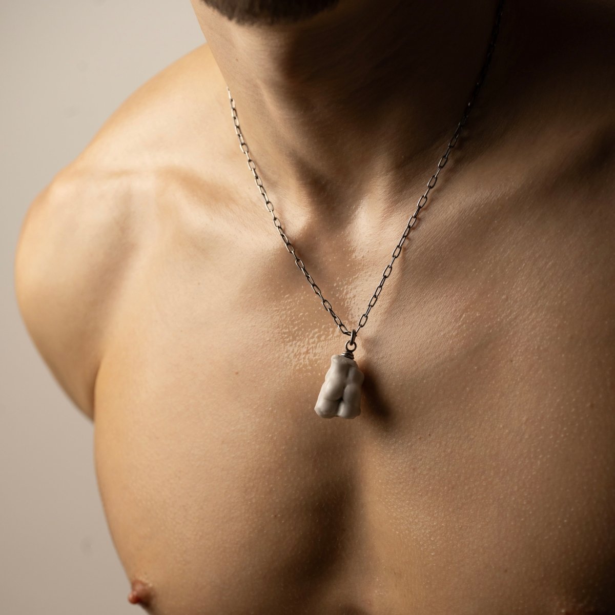 Male Torso pendant - Macabre Gadgets