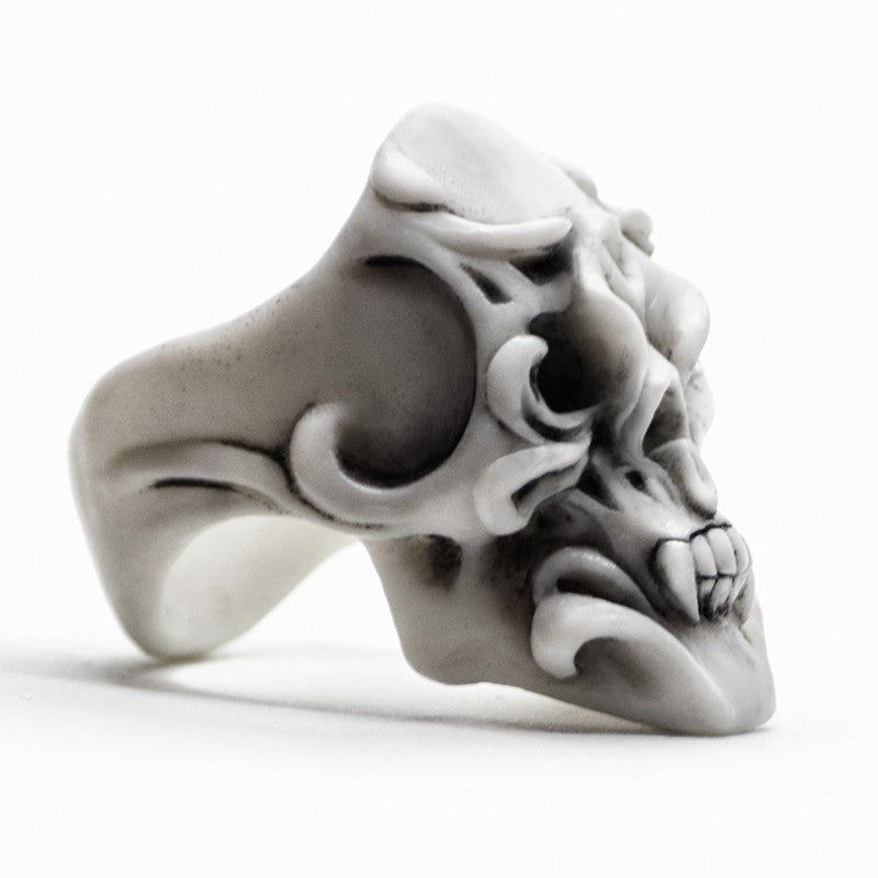 Orchid Skull ring - Macabre Gadgets