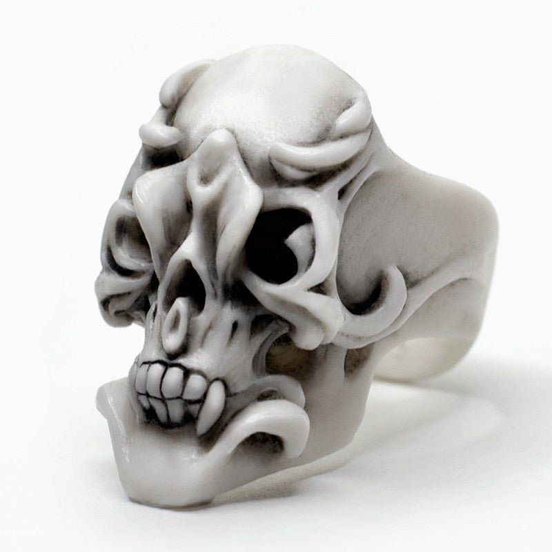 Orchid Skull ring - Macabre Gadgets