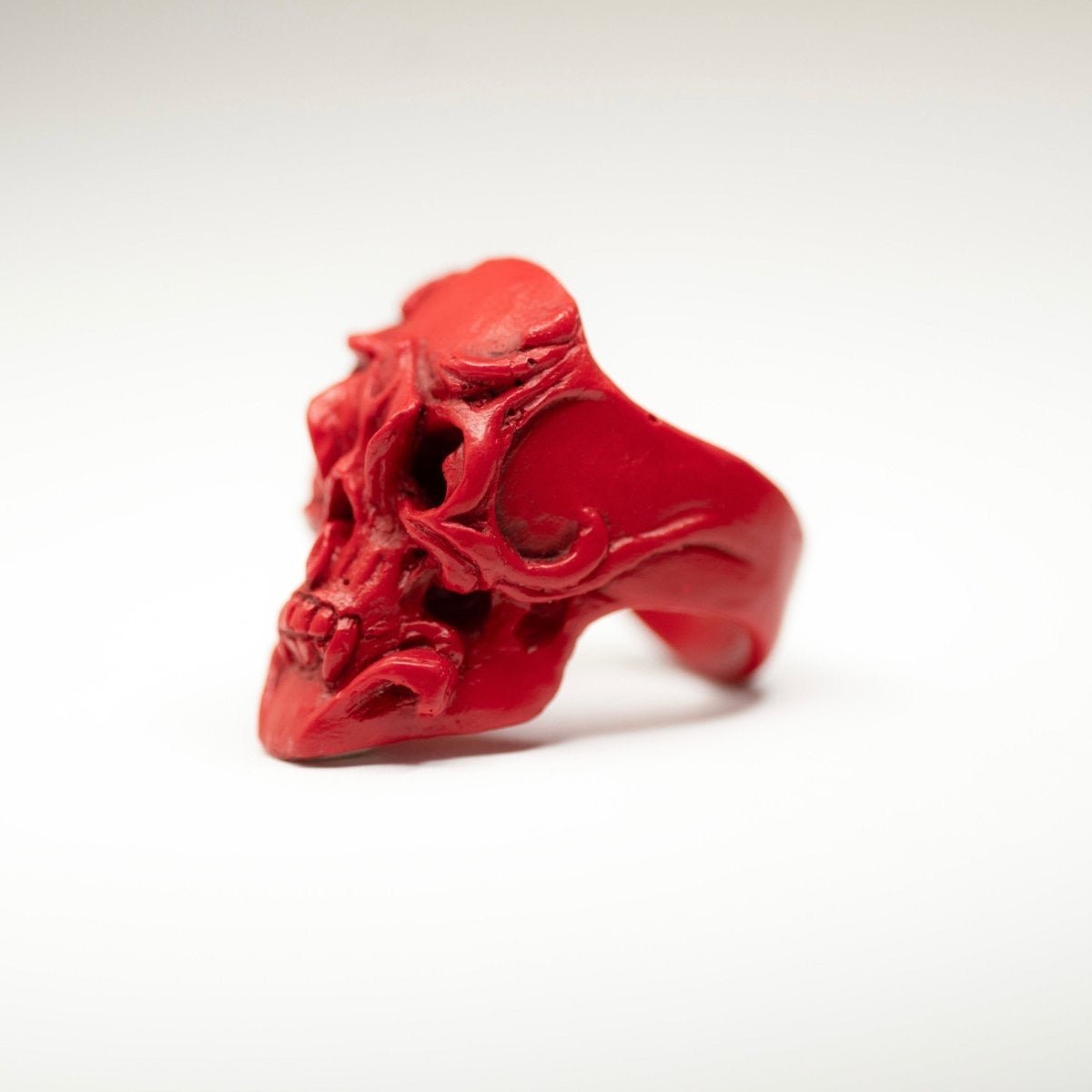 Orchid Skull ring - Macabre Gadgets