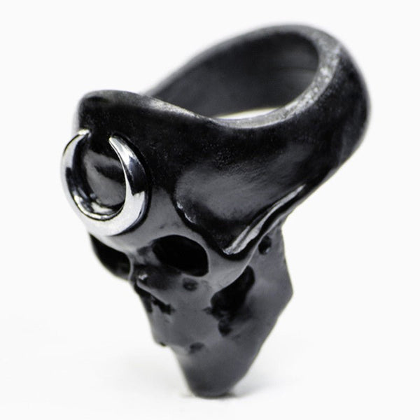 BLACK LUNA RING - final sale