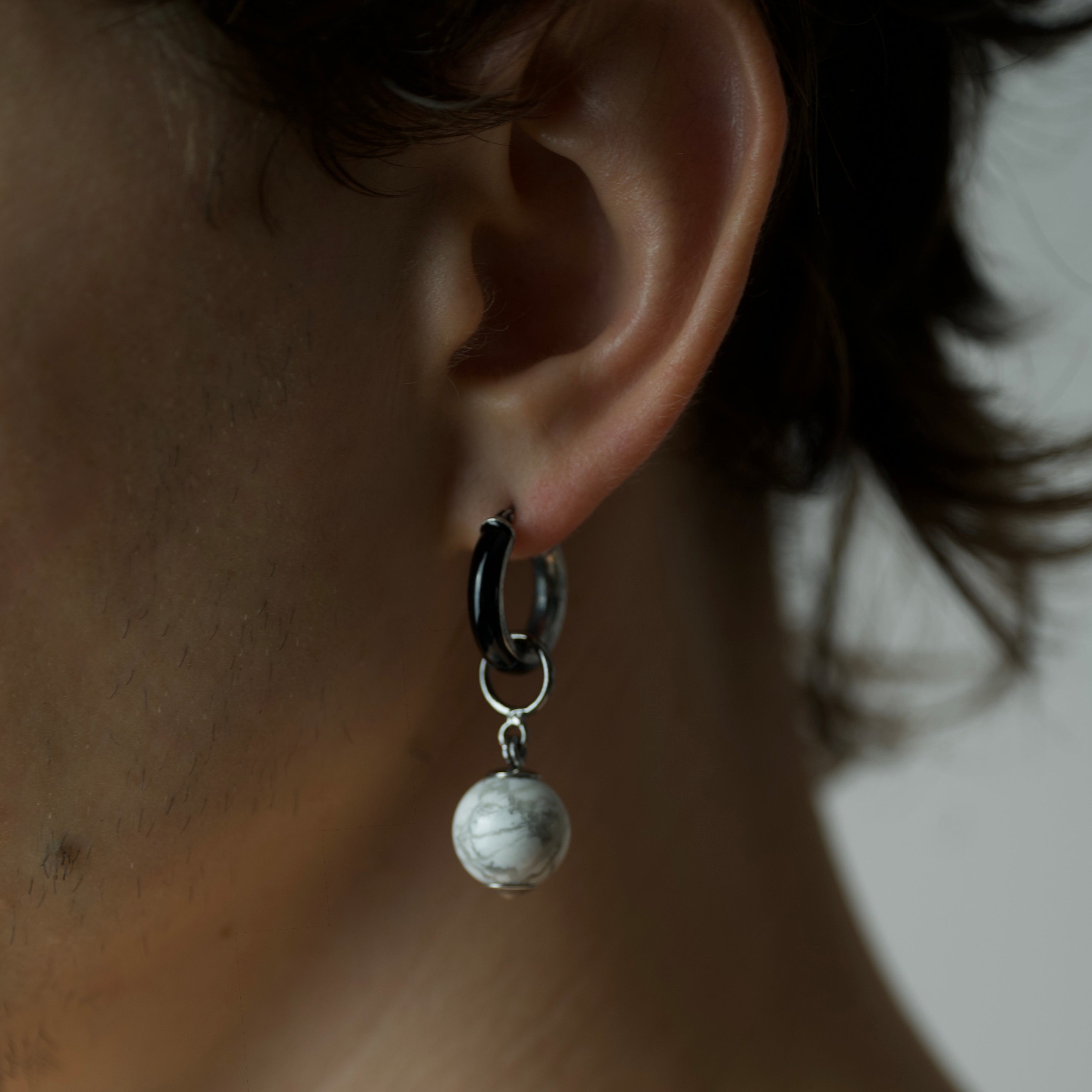 Hoop and Bead earring