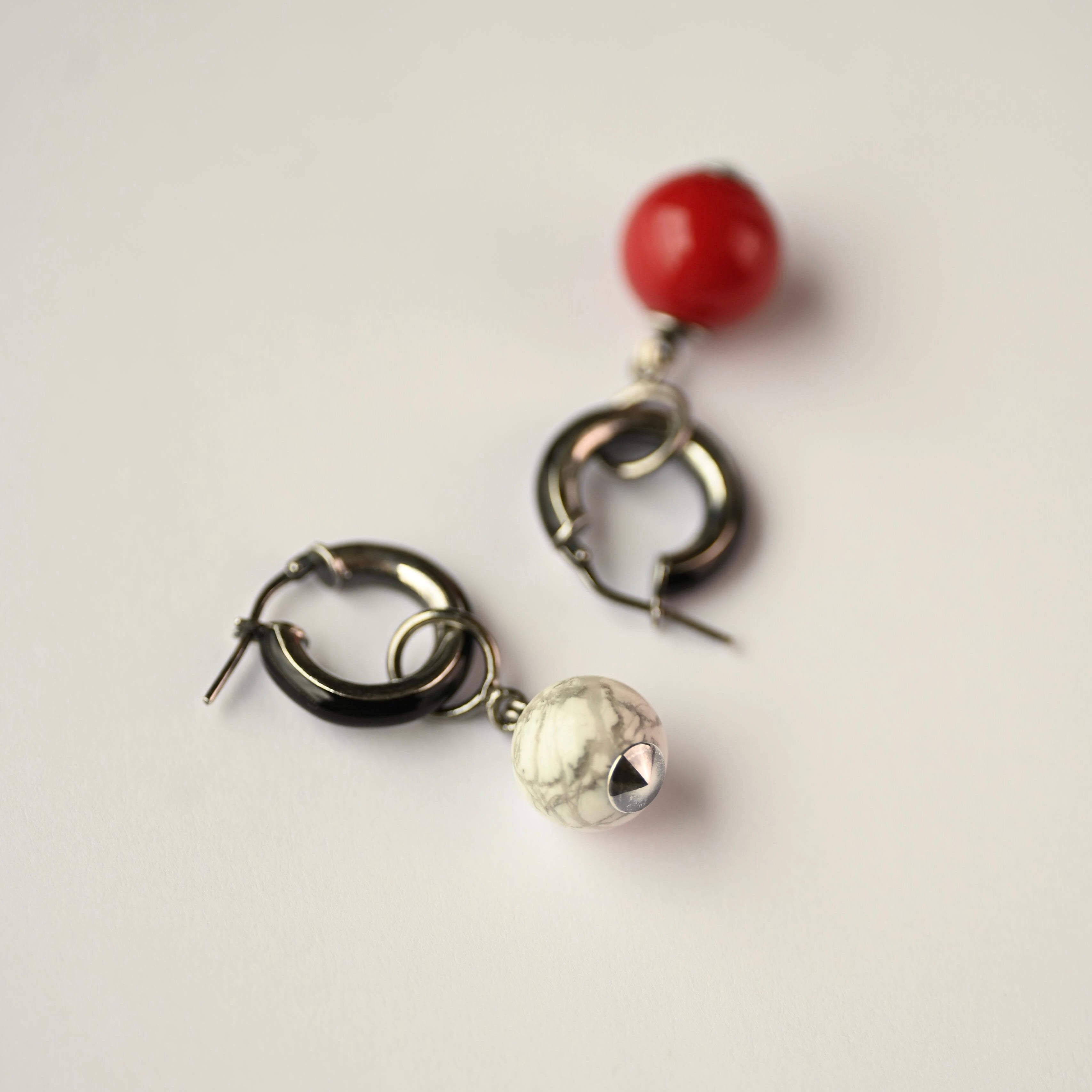 Hoop and Bead earring