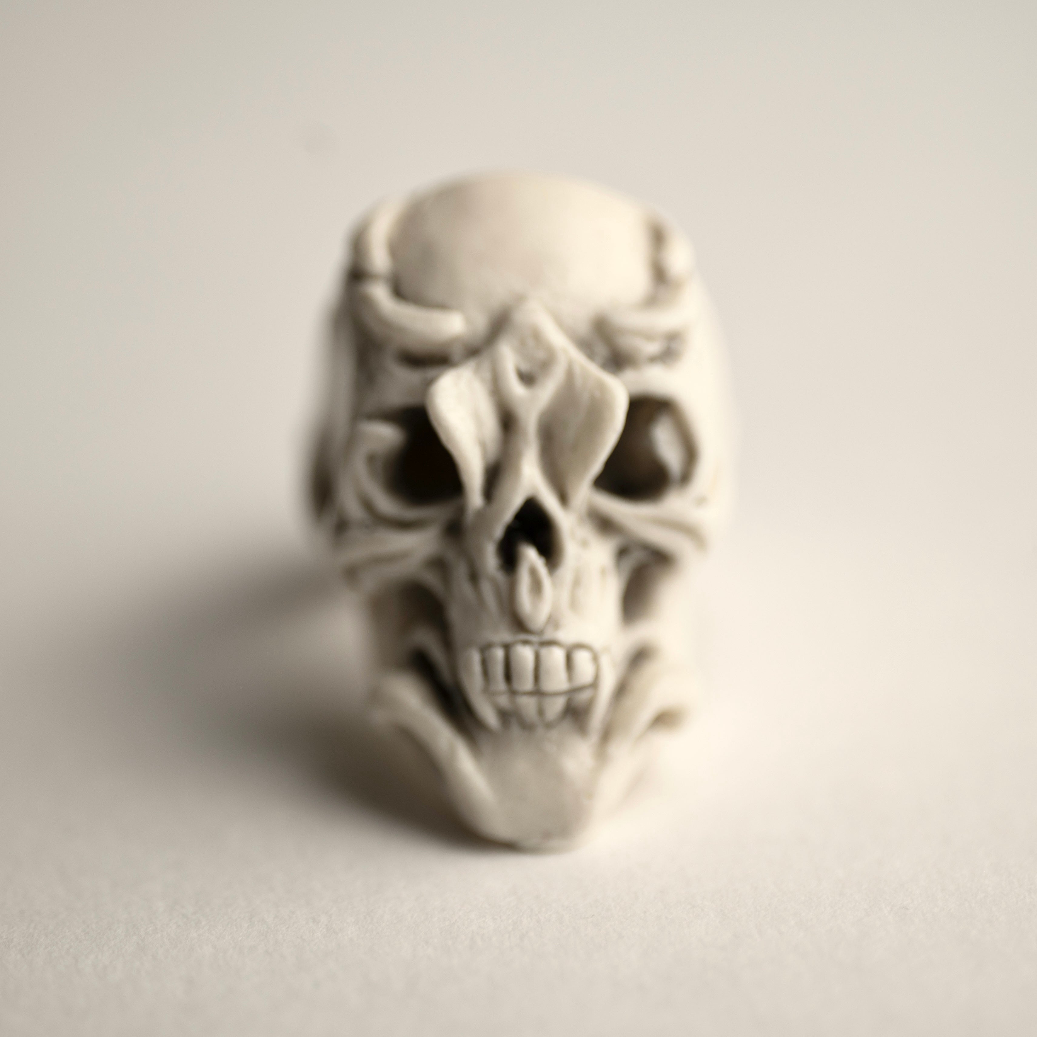 Orchid Skull ring