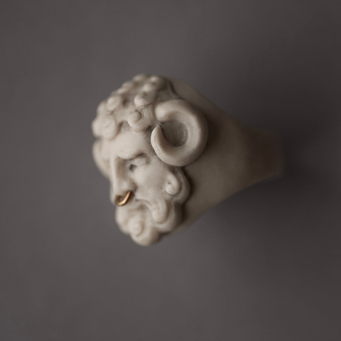 Terracotta Satyr ring