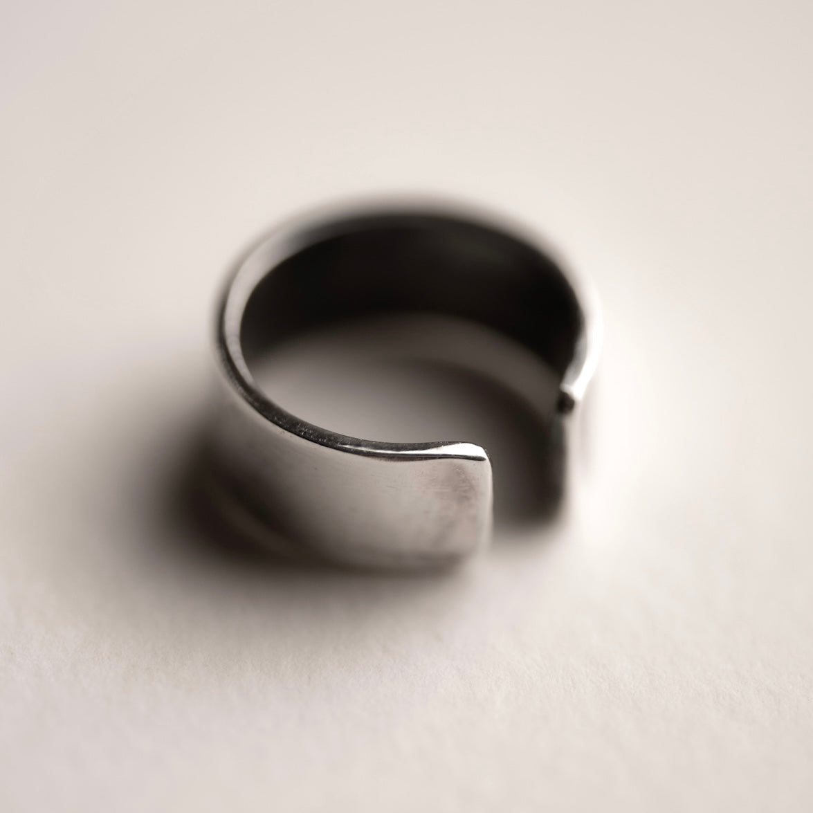 Silver Mirror ear cuff