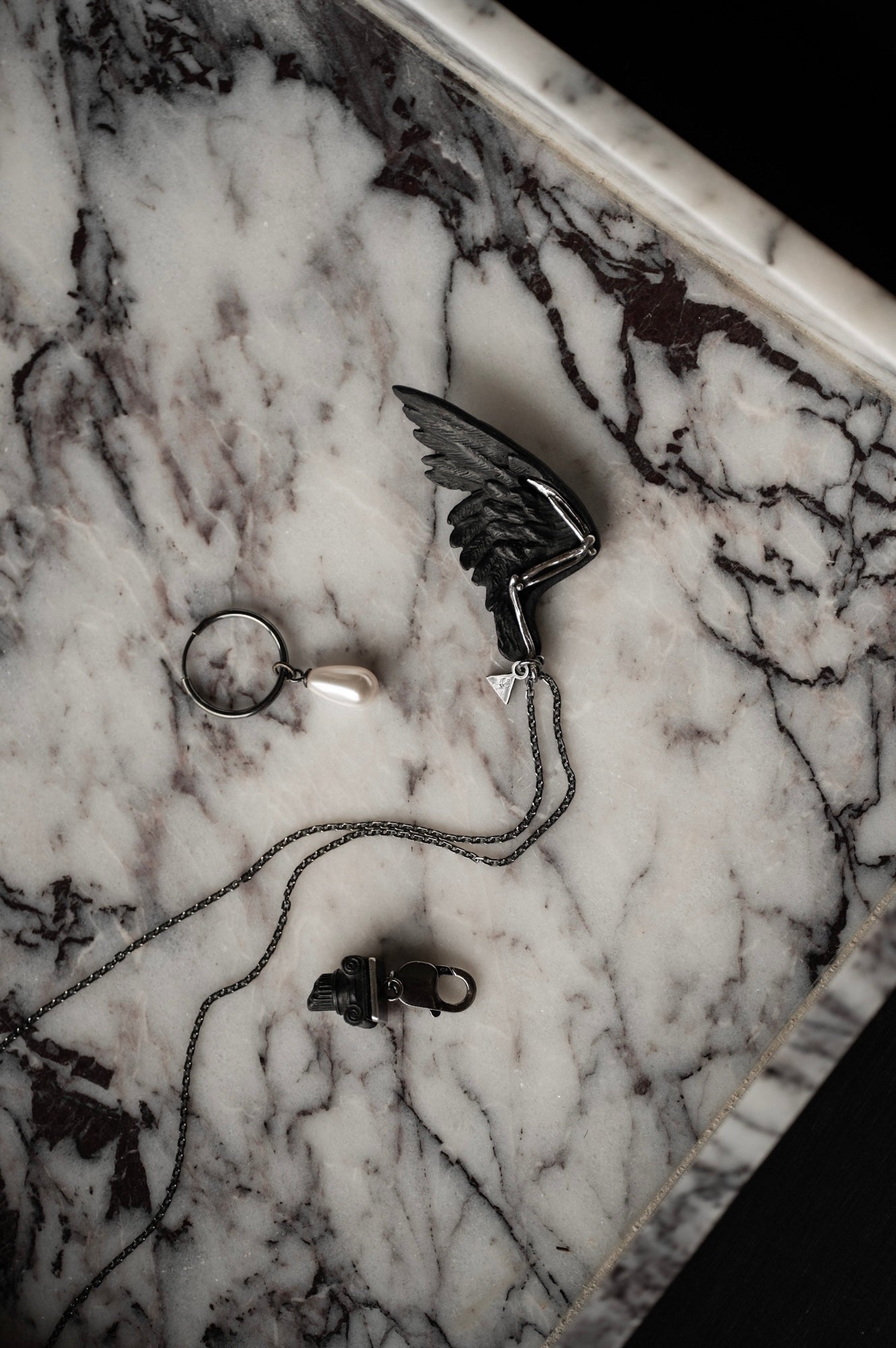 Marble Wing Pendant