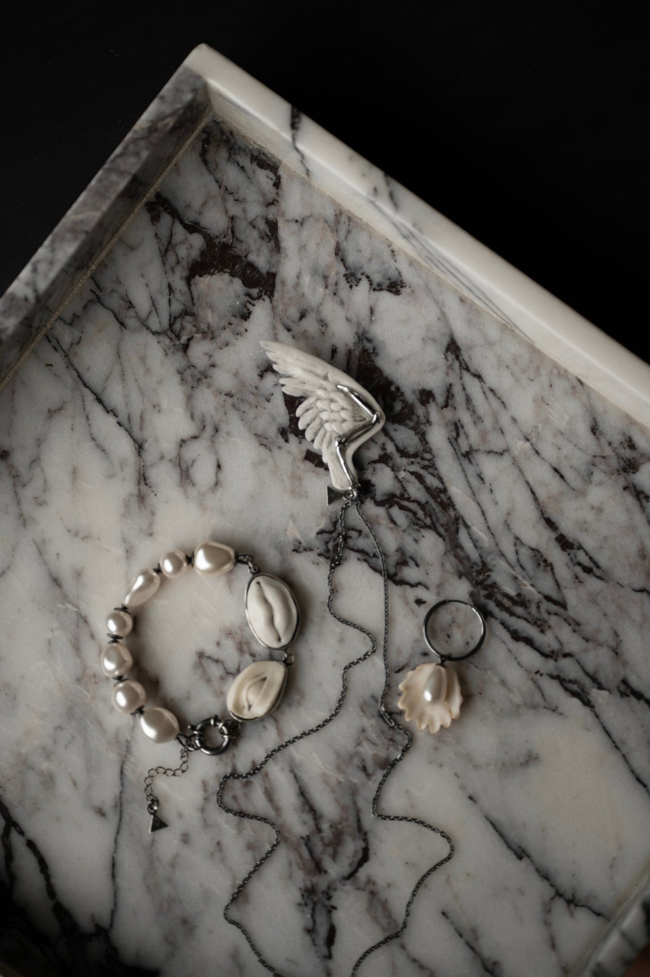 Marble Wing Pendant