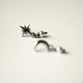 Star & Moon Pearl Studs