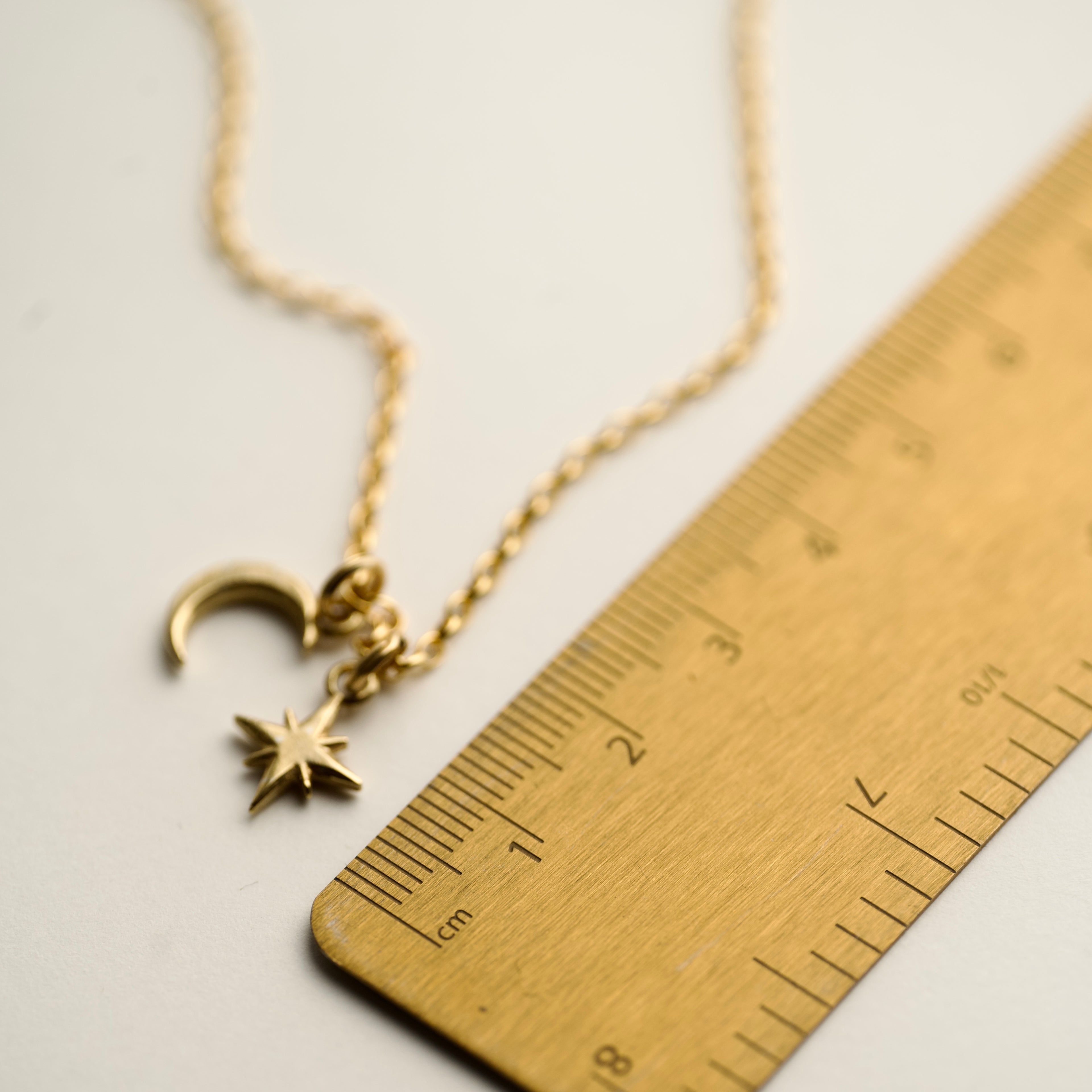 Silver Star & Moon pendant