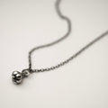 Garlic pendant - dainty silver  charm and chain necklace