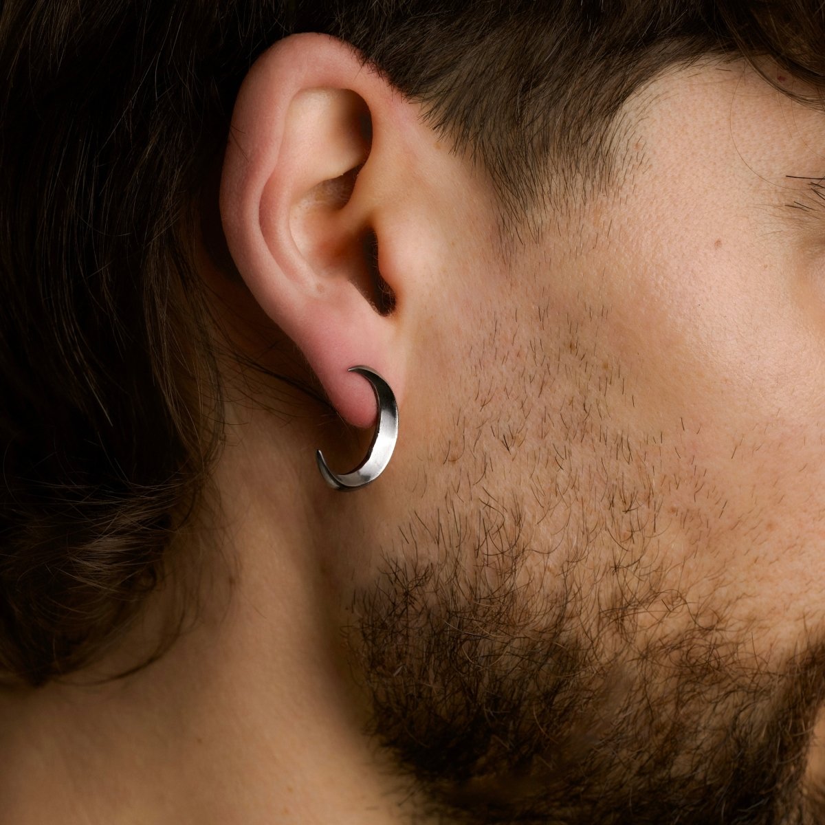 Luna earring Moon Jewelry Witchy Crescent Moon stud earring