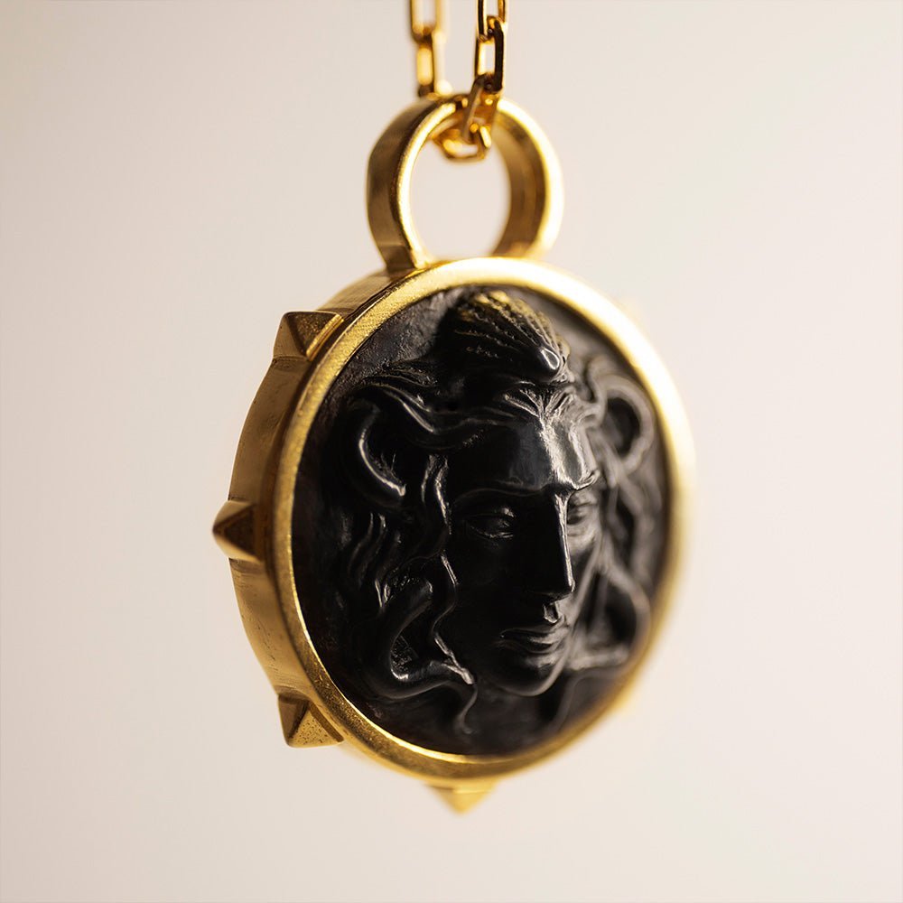 Medusa shield pendant - Macabre Gadgets