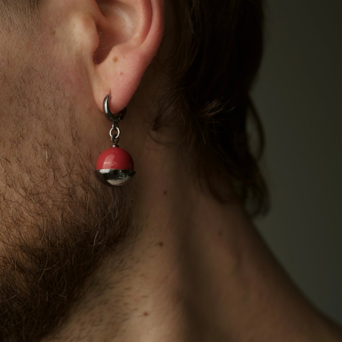 Red Bead earring - Macabre Gadgets