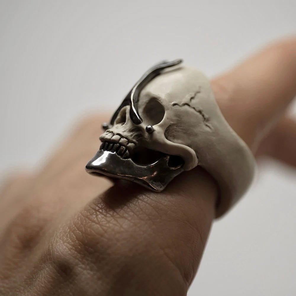 Sterling Silver Death Skull Ring – Badass Jewelry
