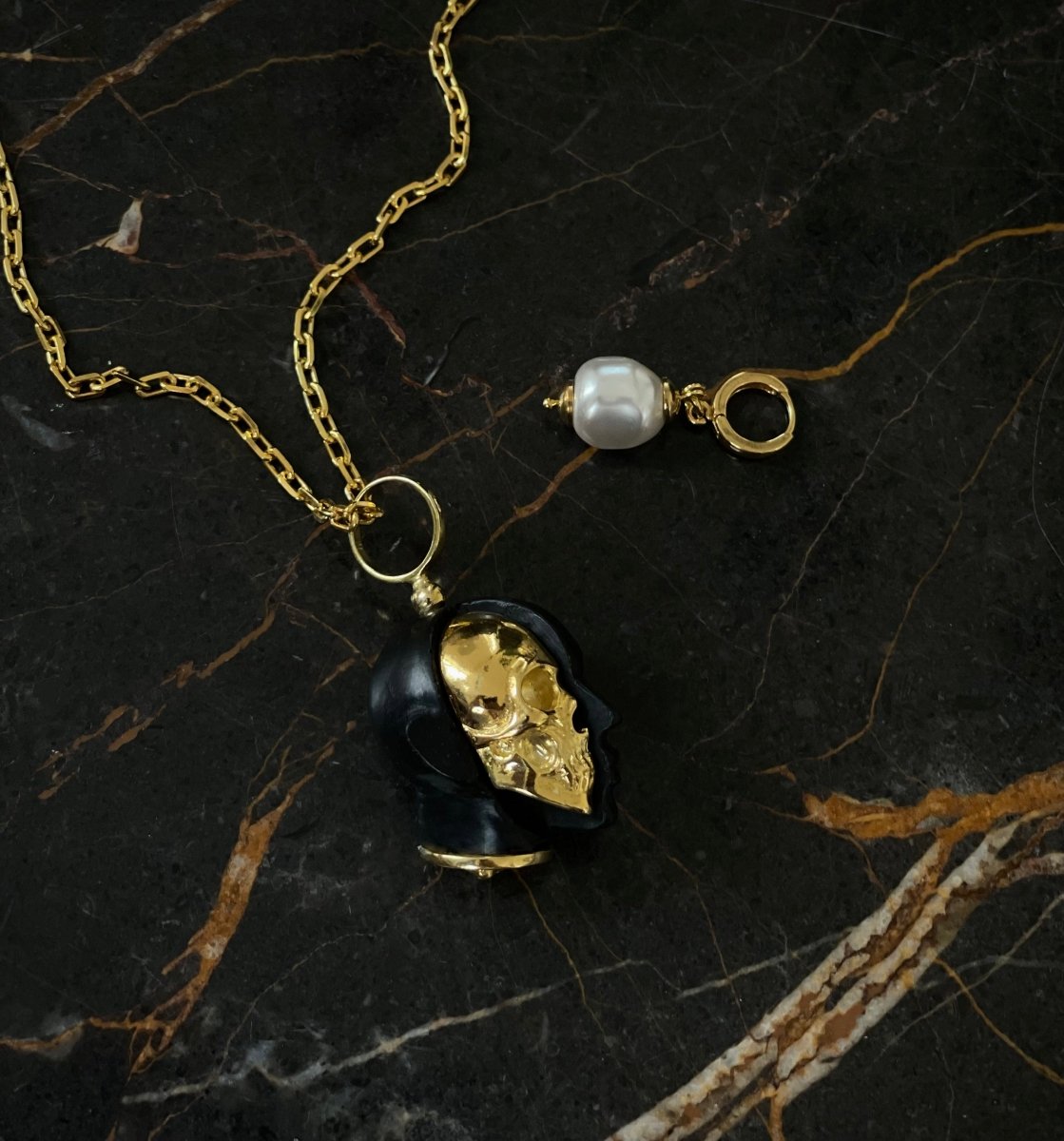 BAROQUE PEARL EARRING - Macabre Gadgets Store