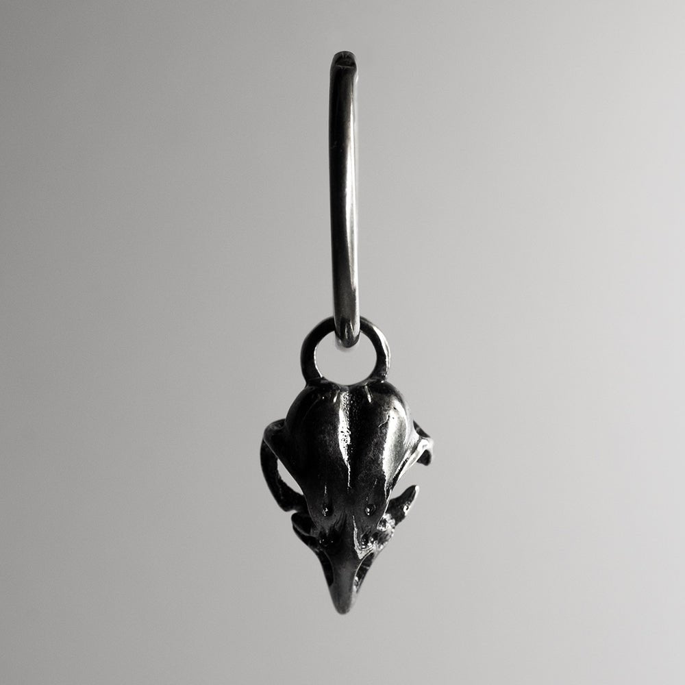 BIRD SKULL EARRING - Macabre Gadgets Store