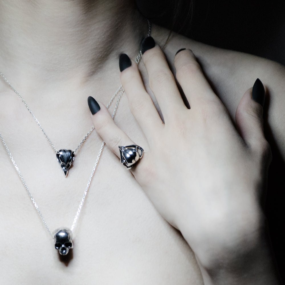 BIRD SKULL RING - Macabre Gadgets Store