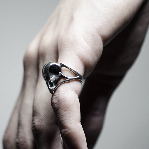 BIRD SKULL RING - Macabre Gadgets Store