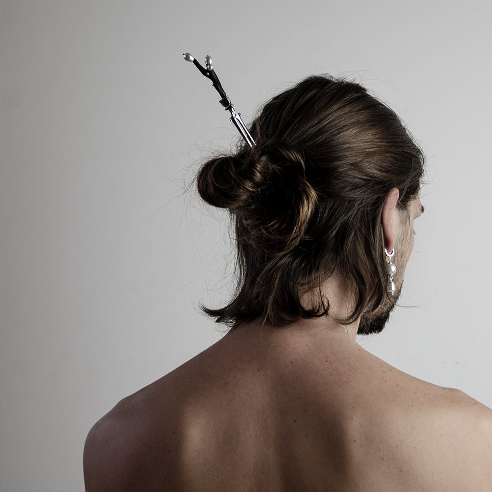 BLACK CORAL HAIRPIN - Macabre Gadgets Store