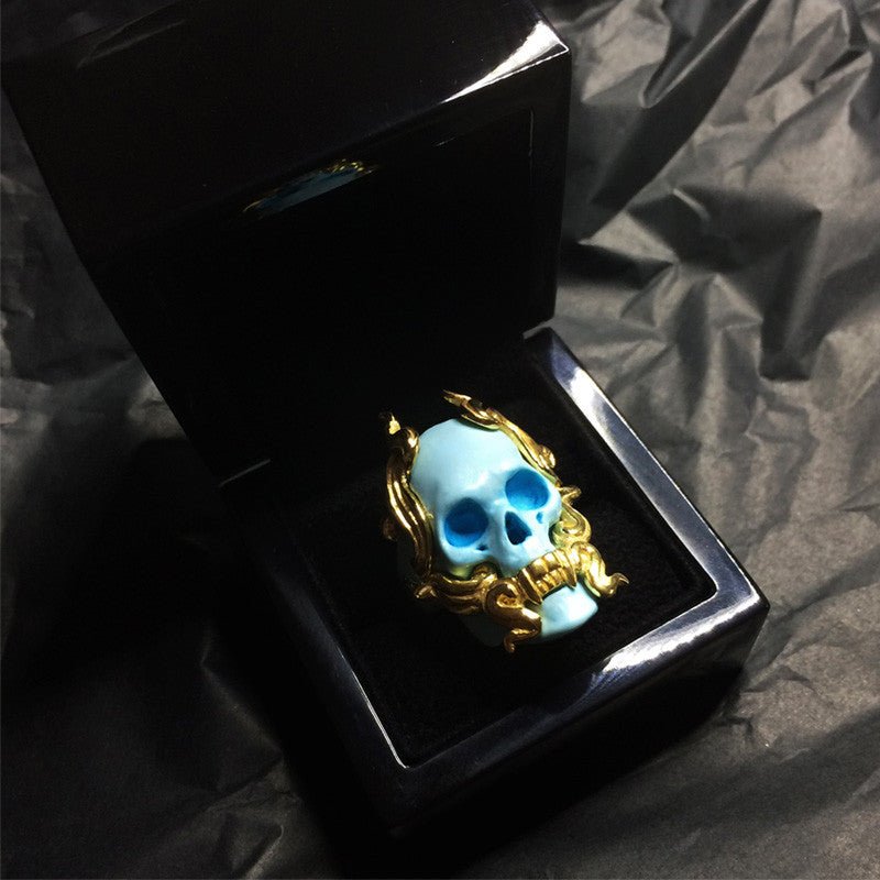 BLUE MAYLA RING - final sale - Macabre Gadgets Store