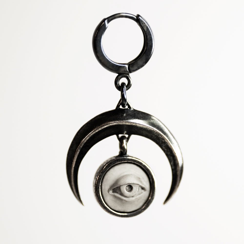 CRESCENT ORACLE EARRING - Macabre Gadgets Store