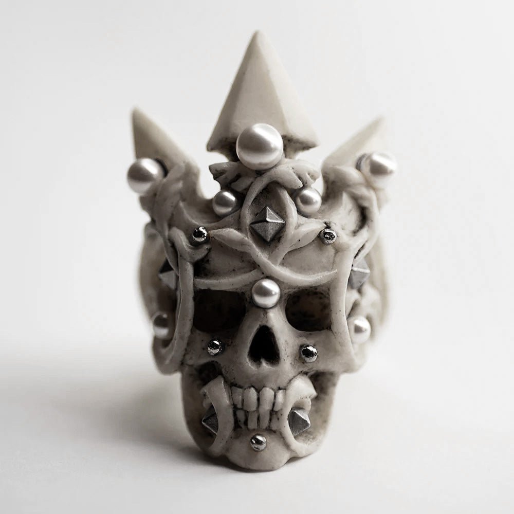 CROWN SKULL RING - Macabre Gadgets Store