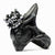 CROWNED HARE RING - BLACK - final sale - Macabre Gadgets Store