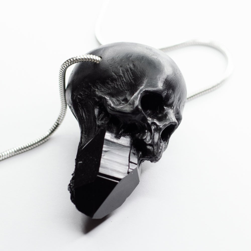 CRYSTAL SKULL PENDANT - LARGE - Macabre Gadgets Store