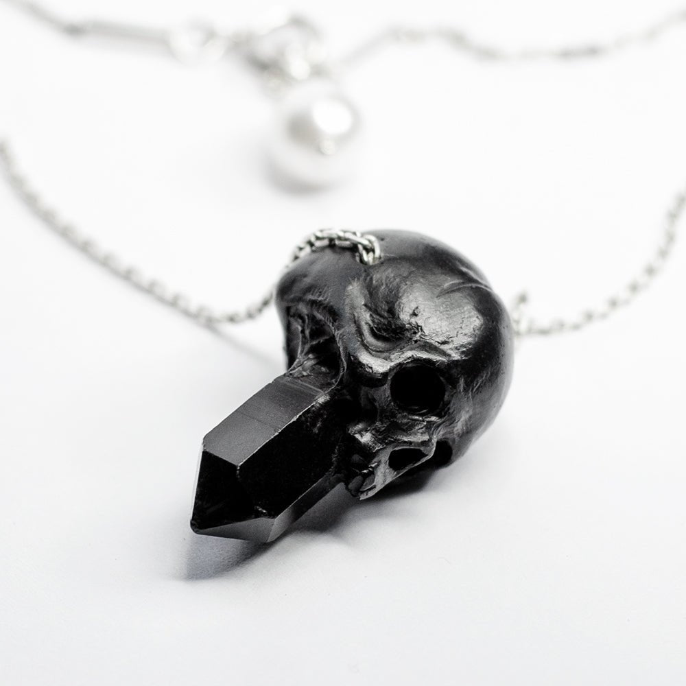 CRYSTAL SKULL PENDANT - SMALL - Macabre Gadgets Store