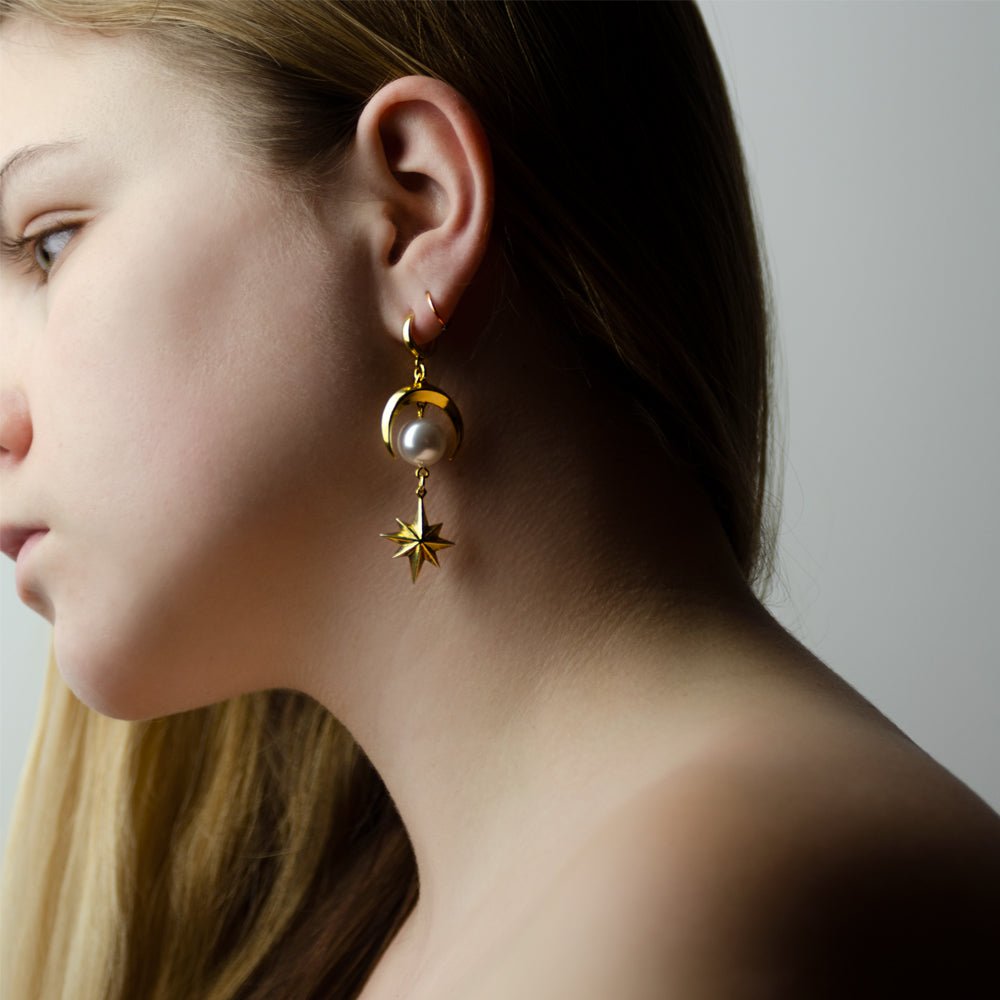ÉCLIPSE LUNAIRE EARRING - Macabre Gadgets Store