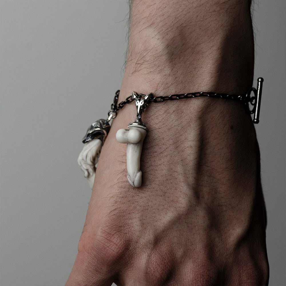 Faun Bracelet on a man's wrist, another angle