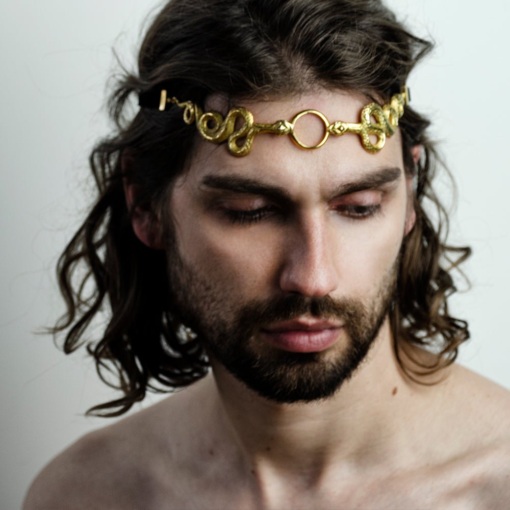 GOLD SNAKES CROWN - Macabre Gadgets Store