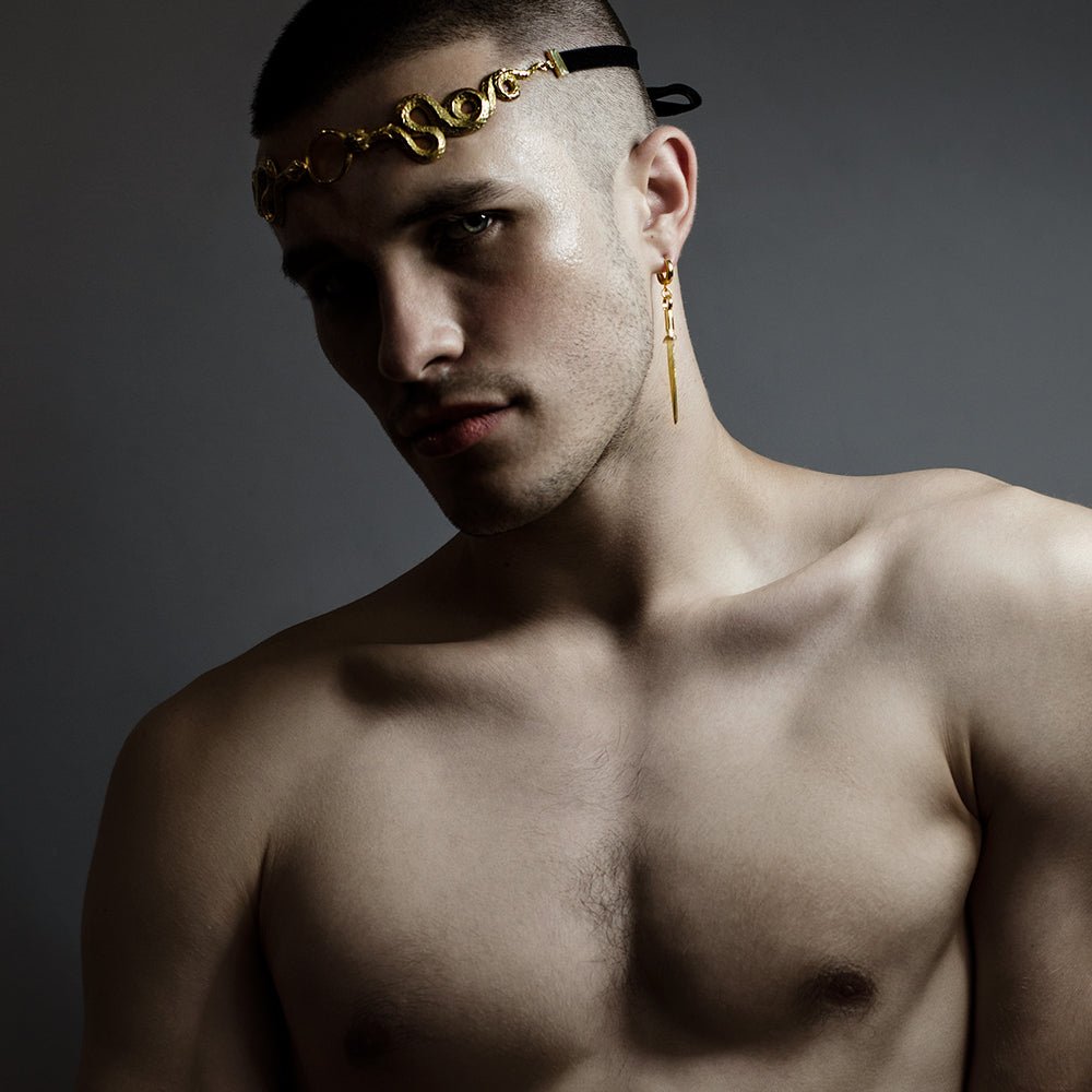 GOLD SNAKES CROWN - Macabre Gadgets Store
