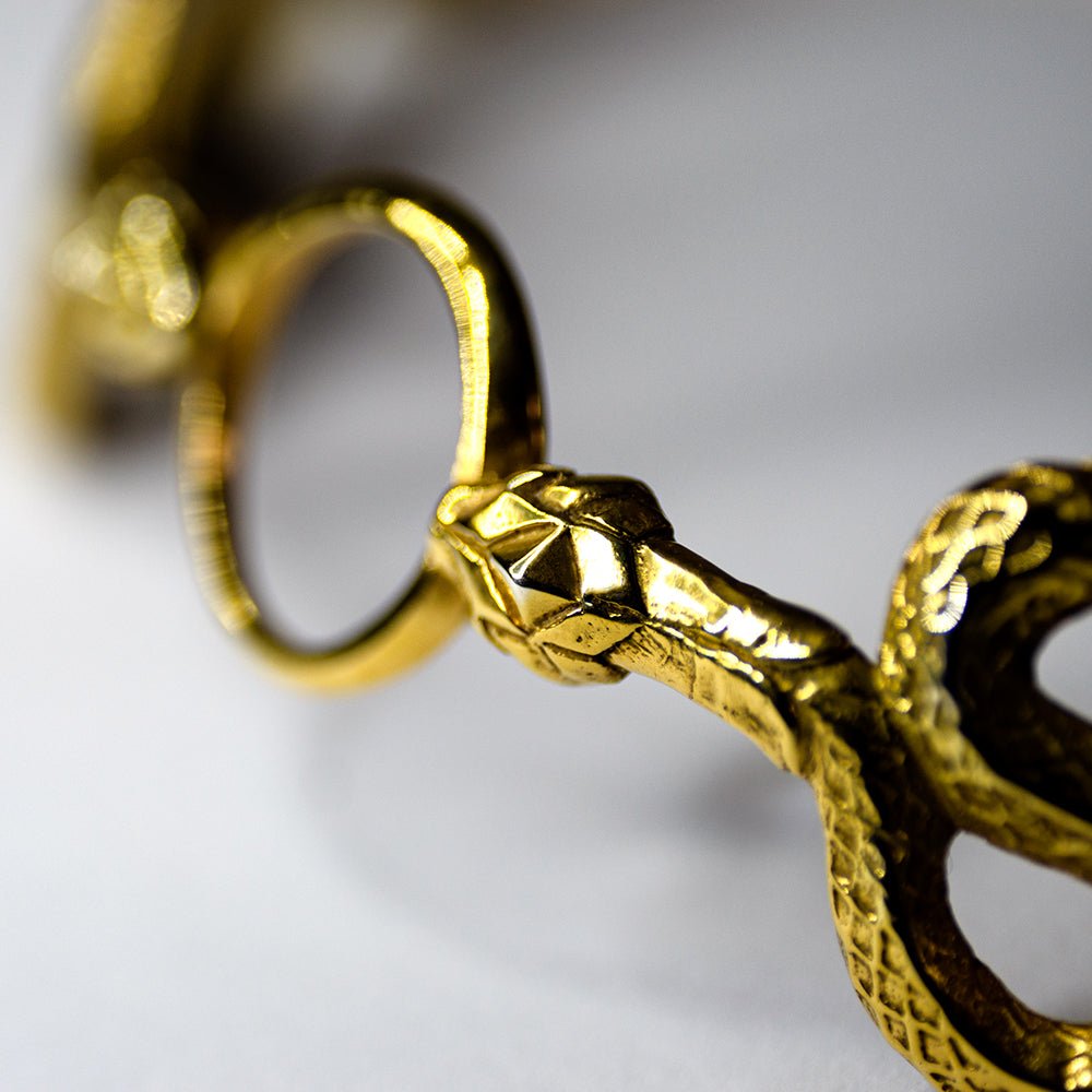 GOLD SNAKES CROWN - Macabre Gadgets Store