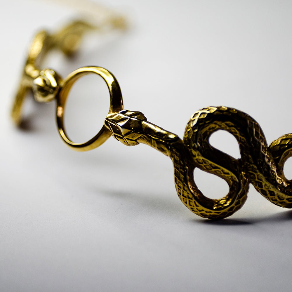 GOLD SNAKES CROWN - Macabre Gadgets Store