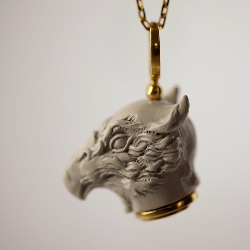 GRIFFIN PENDANT - WHITE - Macabre Gadgets Store