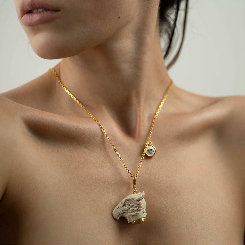 GRIFFIN PENDANT - WHITE - Macabre Gadgets Store