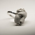Helen ring - artefact-like jewelry with antique piece of sculpture set in sterling silver ring