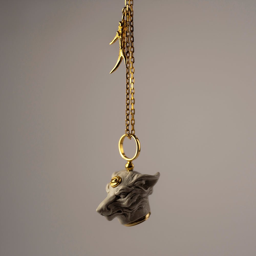 KITSUNE PENDANT - WHITE - Macabre Gadgets Store