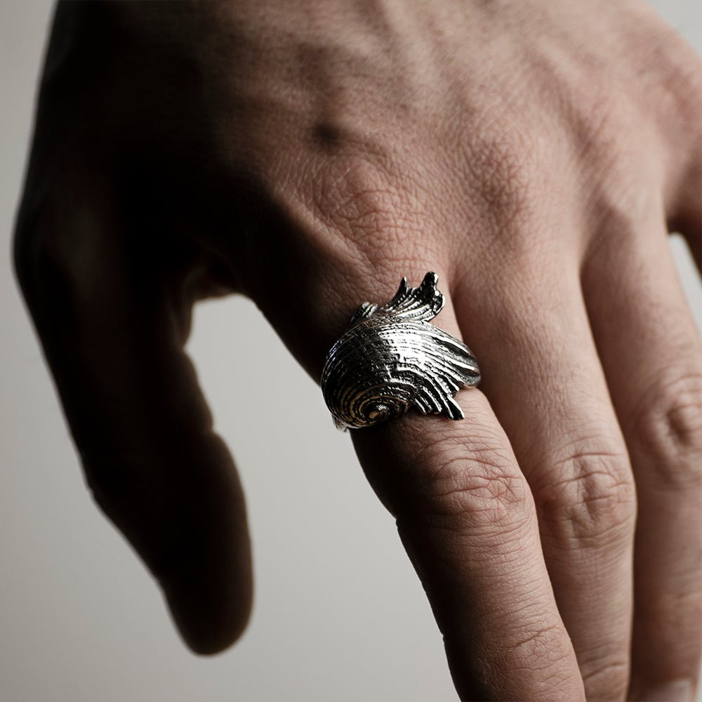 NERITA SHELL RING - Macabre Gadgets Store