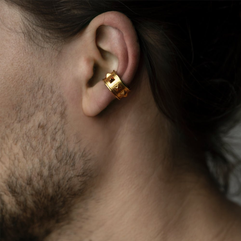 PYRAMID BEND EAR CUFF - Macabre Gadgets Store