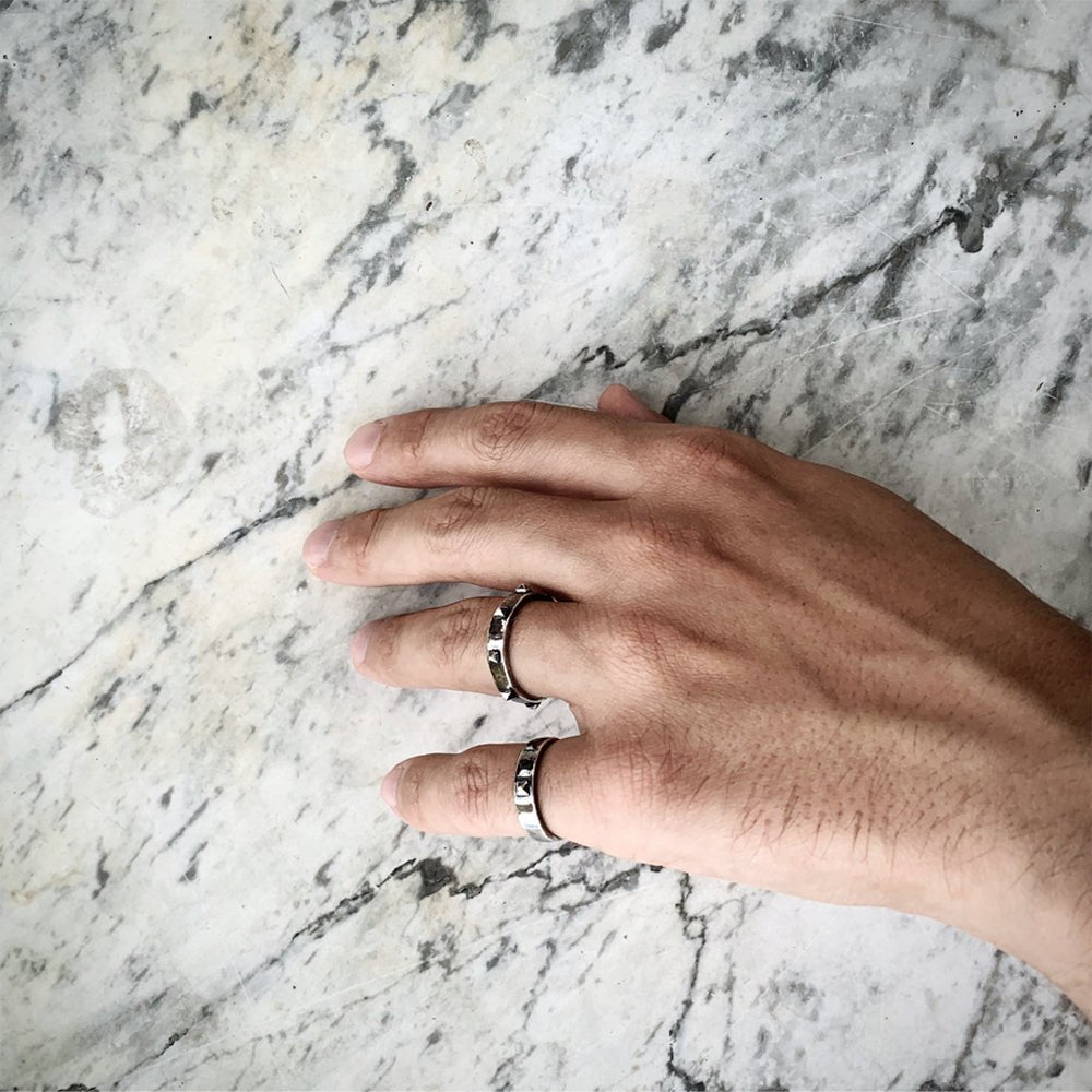PYRAMID BEND RING - final sale - Macabre Gadgets Store