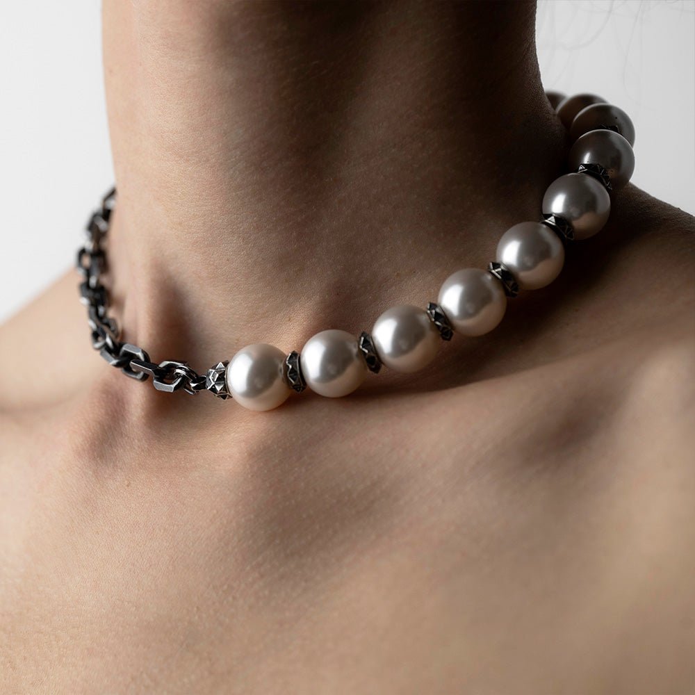 PYRAMIDS PEARL CHOKER - Macabre Gadgets Store