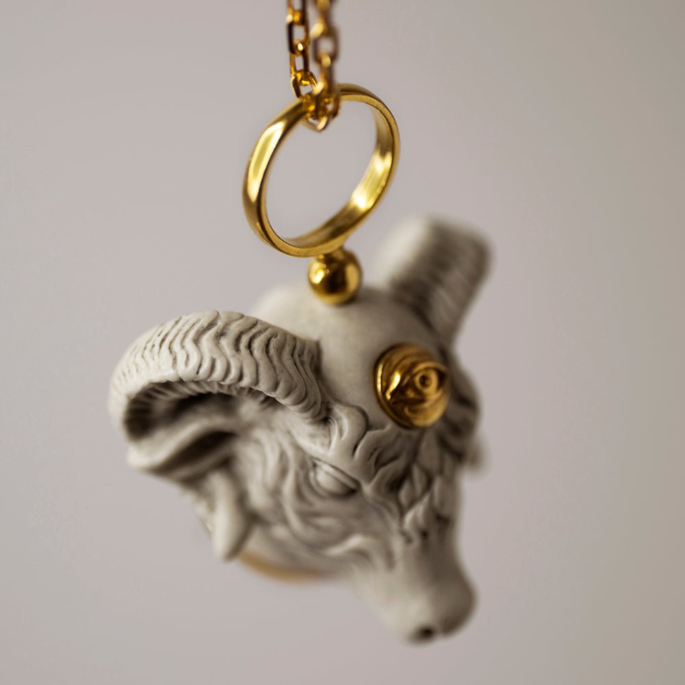 RAM PENDANT - WHITE - Macabre Gadgets Store