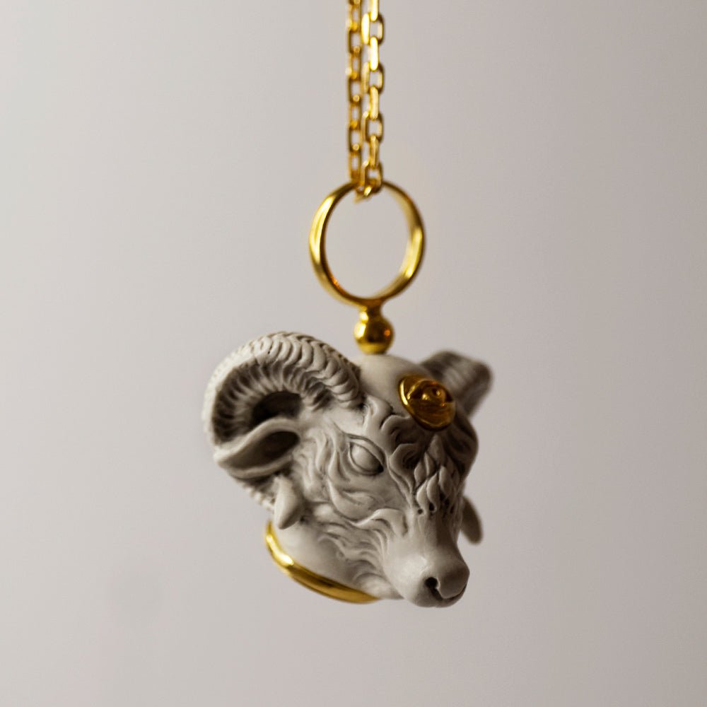 RAM PENDANT - WHITE - Macabre Gadgets Store