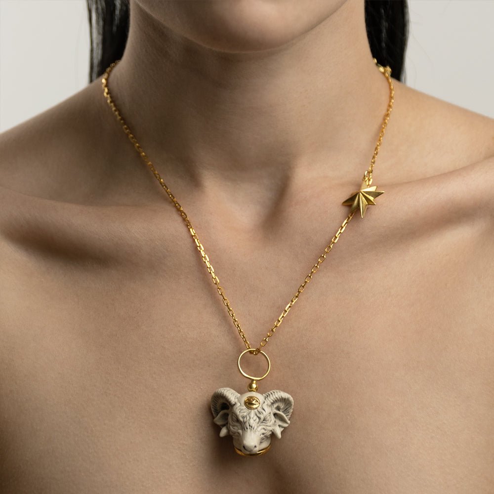 RAM PENDANT - WHITE - Macabre Gadgets Store