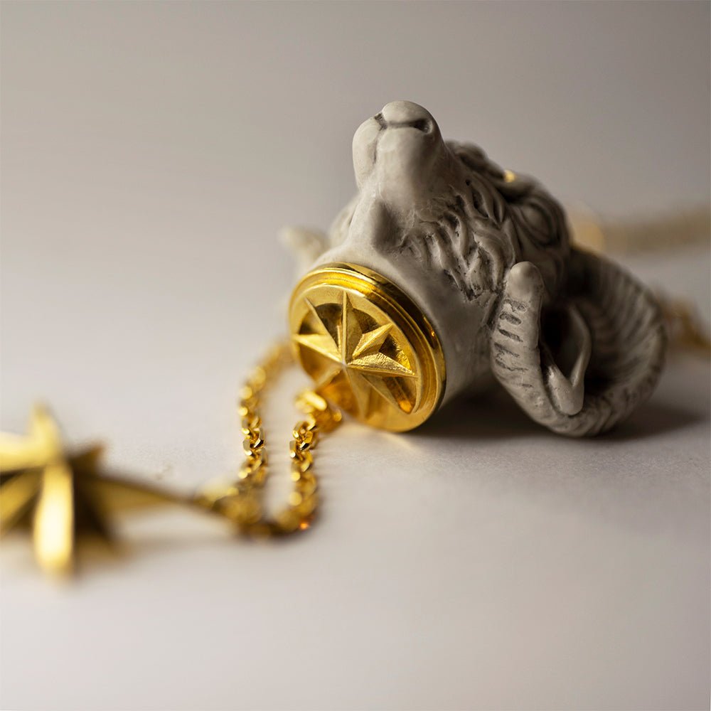 RAM PENDANT - WHITE - Macabre Gadgets Store