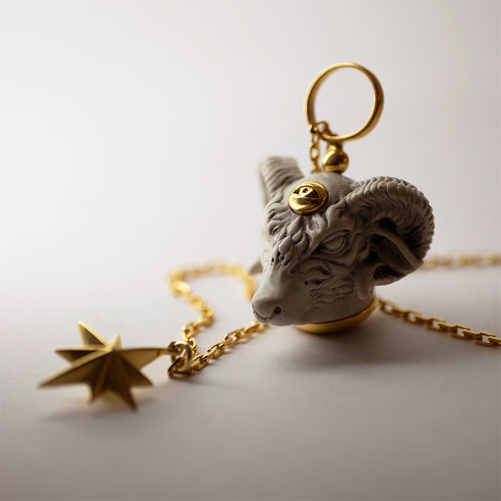 RAM PENDANT - WHITE - Macabre Gadgets Store